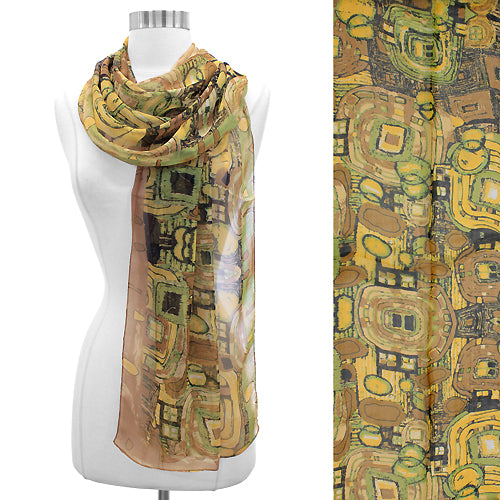 ABSTRACT ART DESIGN OBLONG SCARF