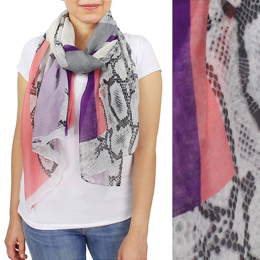 PYTHON ABSTRACT PRINT OBLONG SCARF