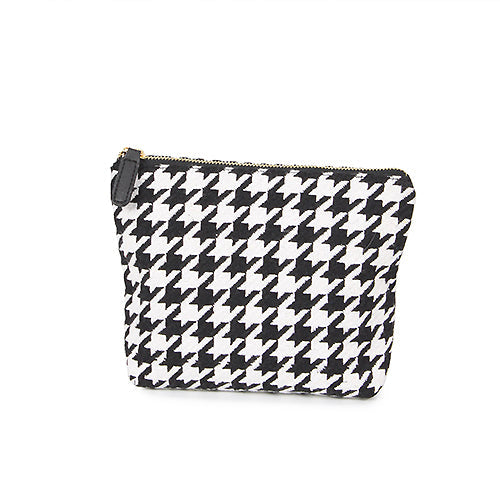 HOUNDSTOOTH POUCH/COSMETIC BAG