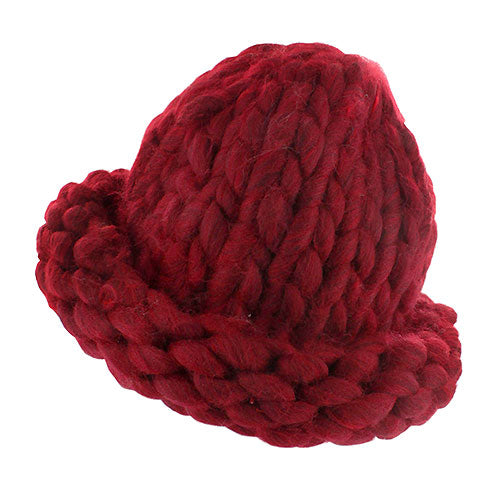 TWO TONE CHUNKY KNITTED HAT