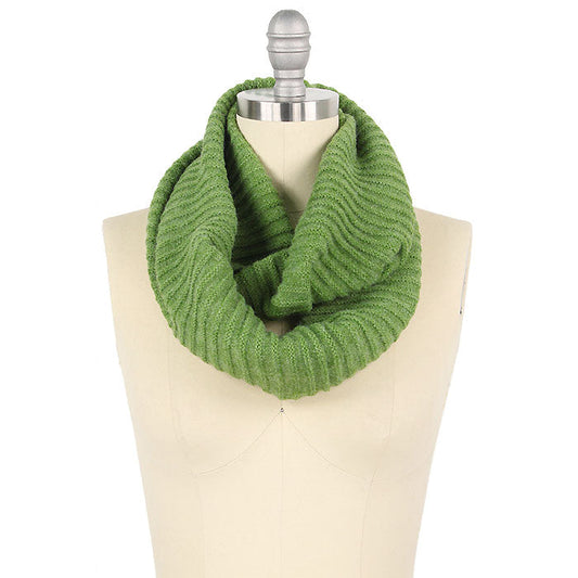 COWL NECK STYLE KNIT INFINITY SCARF
