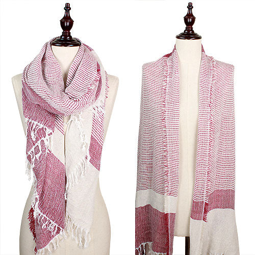 2-TONE SOFT WOVEN SCARF