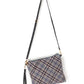 PLAID PUFFY QUILTED CROSSBODY/CLUTCH BAG