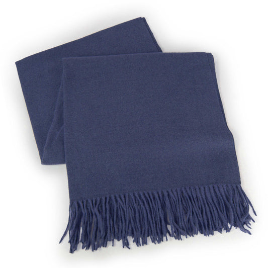 SOLID COLOR SOFT OBLONG SCARF WITH FRINGE