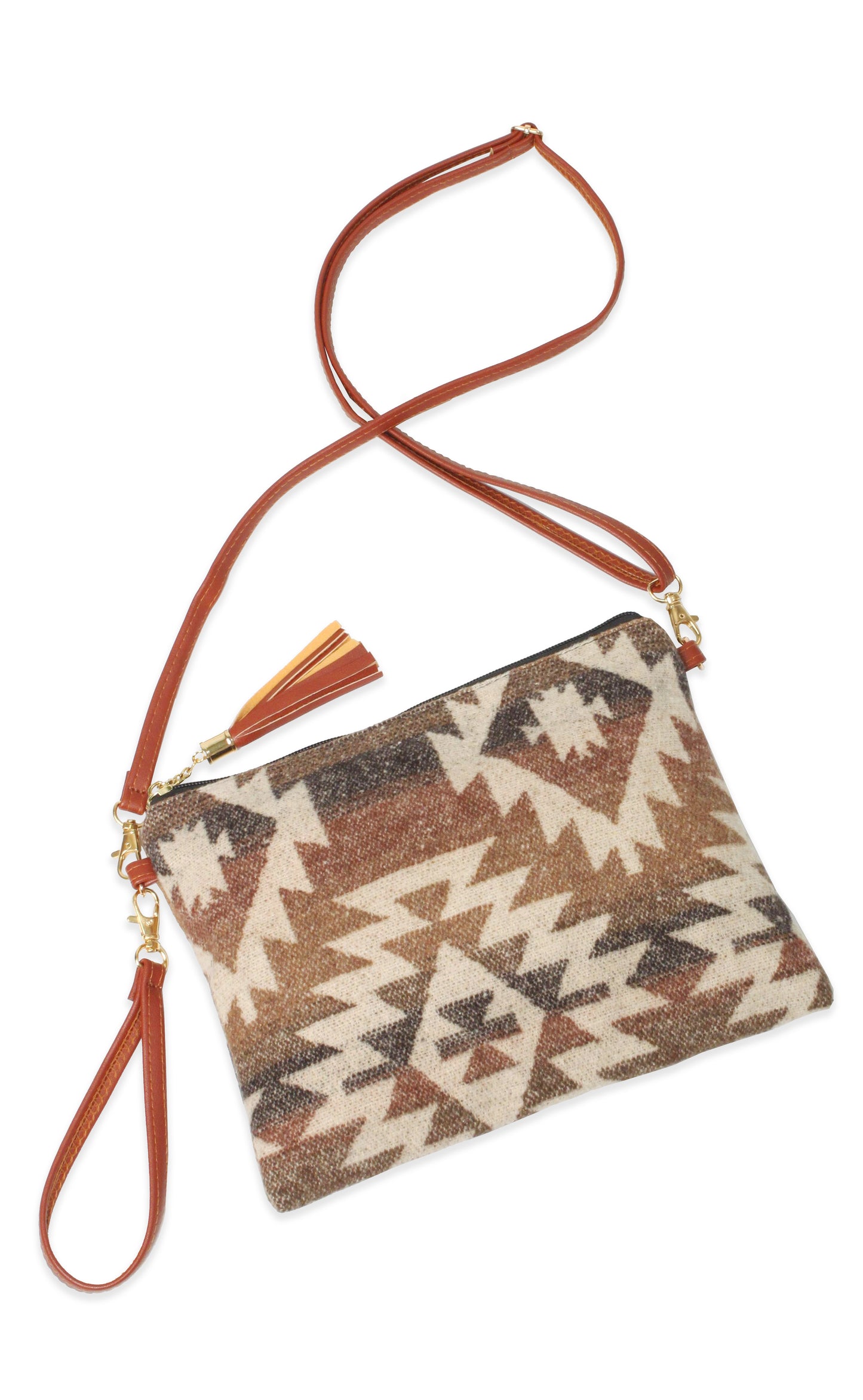 WESTERN PRINT CROSSBODY/CLUTCH BAG