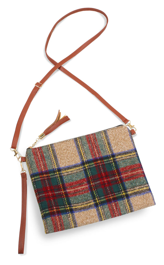 TARTAN CROSSBODY/CLUTCH BAG