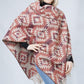 WESTERN PATTERN PONCHO W/TASSEL