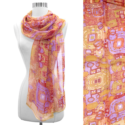 ABSTRACT ART DESIGN OBLONG SCARF