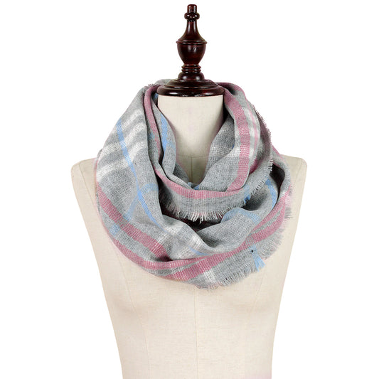 PLAID INFINITY SCARF