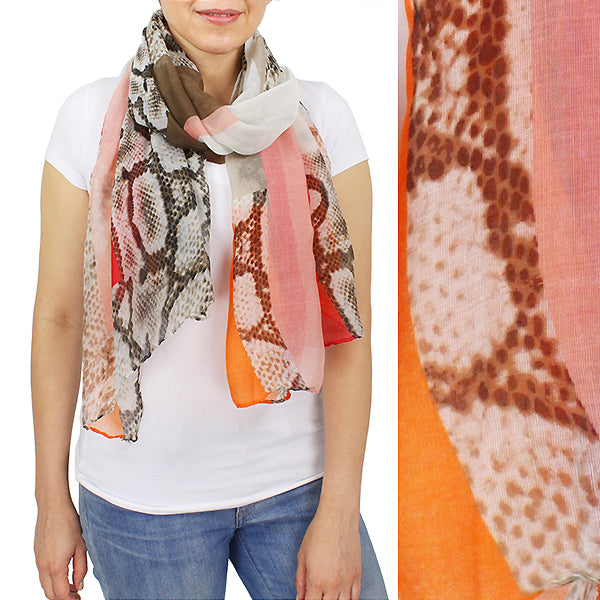 PYTHON ABSTRACT PRINT OBLONG SCARF