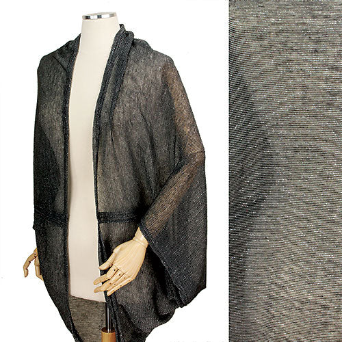 LIGHT WEIGHT LUREX SHEER SHRUG VEST