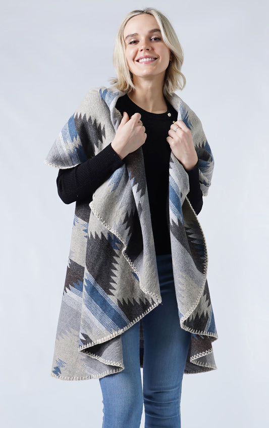 WESTERN PATTERN ROUND VEST