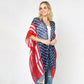 AMERICAN FLAG SEQUINS KIMONO/VEST