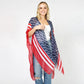 AMERICAN FLAG SEQUINS KIMONO/VEST