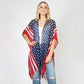 AMERICAN FLAG SEQUINS KIMONO/VEST