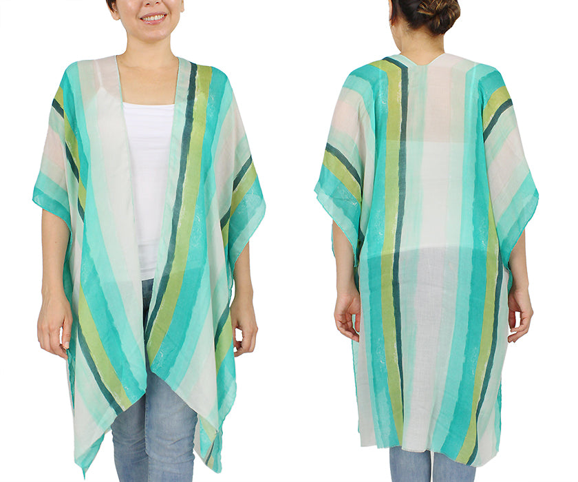 STRIPE VERTICAL KIMONO/VEST