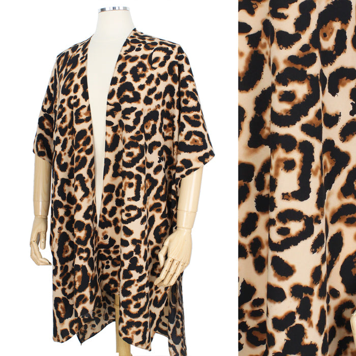 LEOPARD PRINT KIMONO/VEST