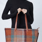 PLAID WEEKEND TOTE BAG + POUCH