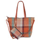 PLAID WEEKEND TOTE BAG + POUCH