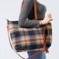 PLAID WEEKEND TOTE BAG + POUCH