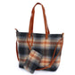 PLAID WEEKEND TOTE BAG + POUCH