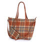 PLAID WEEKEND TOTE BAG + POUCH