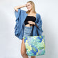 TROPICAL PRINT TOTE BAG