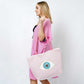 EVIL EYE SEQUINS TOTE BAG