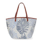 PALM LEAVES PRINT TOTE BAG