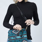 AZTEC PRINT CROSSBODY/CLUTCH BAG