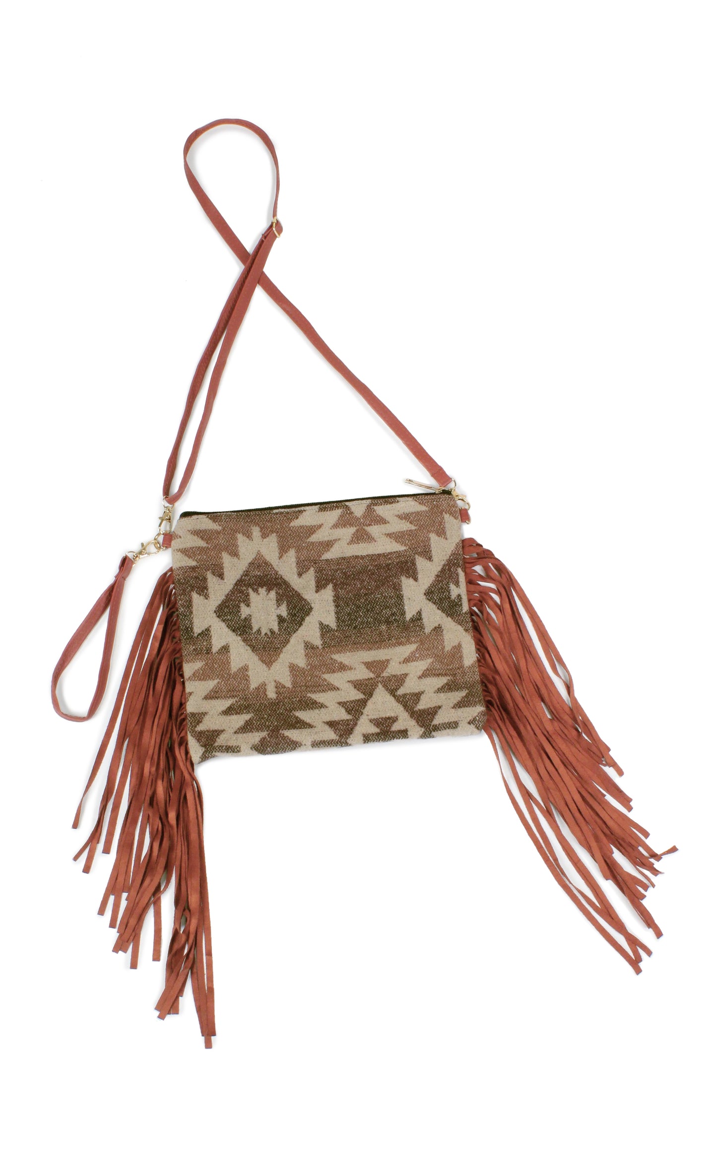 WESTERN+FRINGE CROSSBODY BAG/CLUTCH