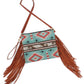 WESTERN+FRINGE CROSSBODY BAG/CLUTCH