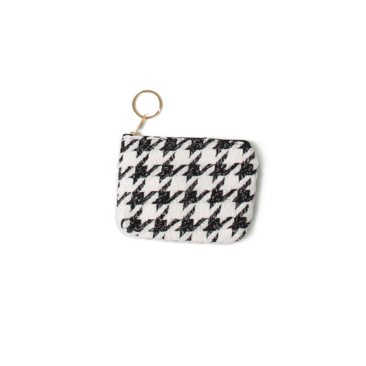 LUREX HOUNDSTOOTH COIN/CARD PURSE