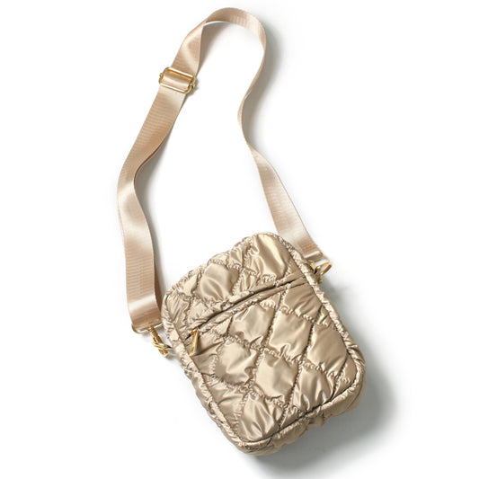 GLOSSY PUFFY MINI CROSSBODY BAG