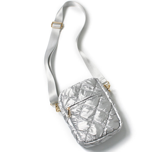 GLOSSY PUFFY MINI CROSSBODY BAG