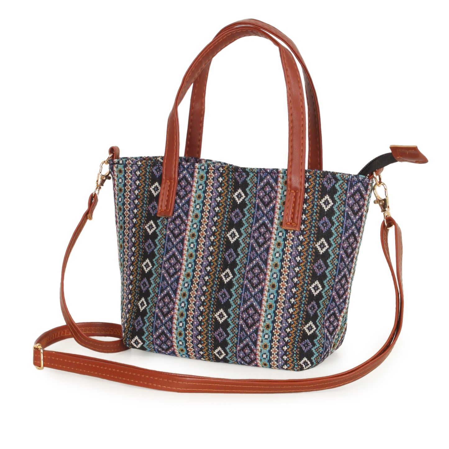 TRIBAL PRINT CROSSBODY BAG