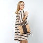 COLOR BLOCK CORK CROSSBODY BAG