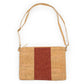 COLOR BLOCK CORK CROSSBODY BAG