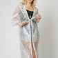 BUTTERFLY VINTAGE LACE LONG KIMONO