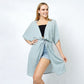 DRAWSTRING JERSEY KIMONO/CARDIGAN