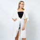 DRAWSTRING JERSEY KIMONO/CARDIGAN