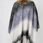 LACE TEXTURE OMBRE CAPE W/FRINGE