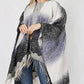 LACE TEXTURE OMBRE CAPE W/FRINGE