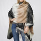 LACE TEXTURE OMBRE CAPE W/FRINGE