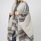 AZTEC PATTERN CAPE W/FRINGE