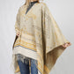 AZTEC PATTERN CAPE W/FRINGE