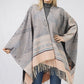 AZTEC PATTERN CAPE W/FRINGE