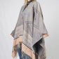 AZTEC PATTERN CAPE W/FRINGE