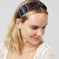 PLAID PRINT TWISTED HEADBAND