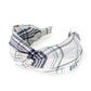 PLAID PRINT TWISTED HEADBAND